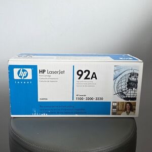 HP 92A LaserJet Toner Cartridge C4092A Genuine OEM Black Sealed Box